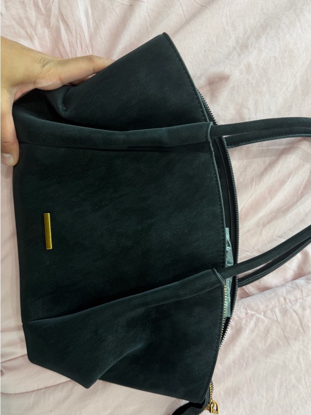 Black Women's Suede Handbag/crossbody